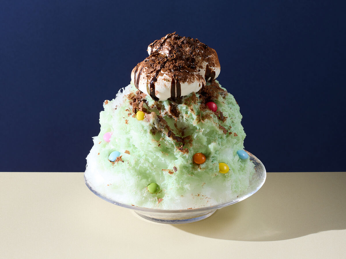ココス「純氷ふわふわかき氷 チョコミン党」