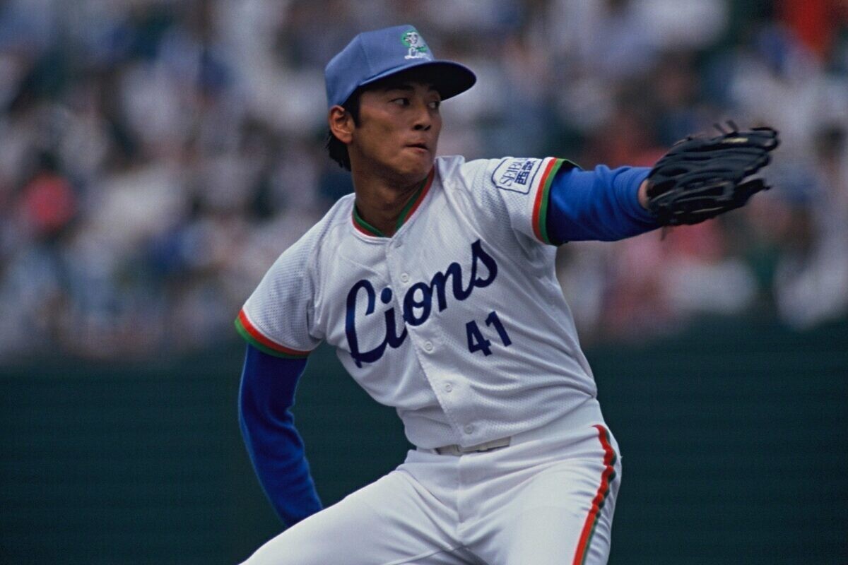 始球式を務める渡辺久信氏（球団提供）