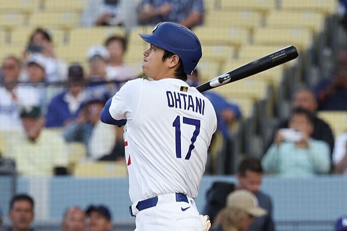 13号本塁打を放ったドジャース・大谷翔平（写真＝GettyImages）