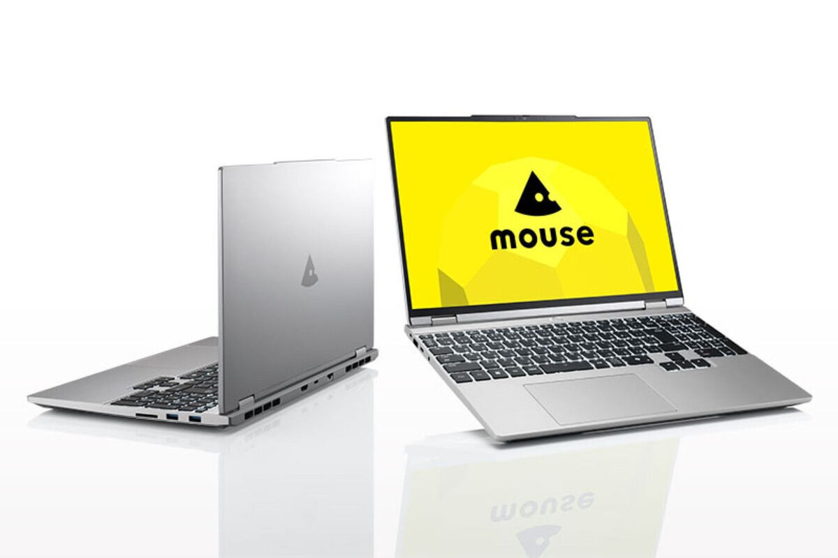 スタンダードで使い勝手の良い15.3型ノートPC「mouse B5」の新世代モデルが登場