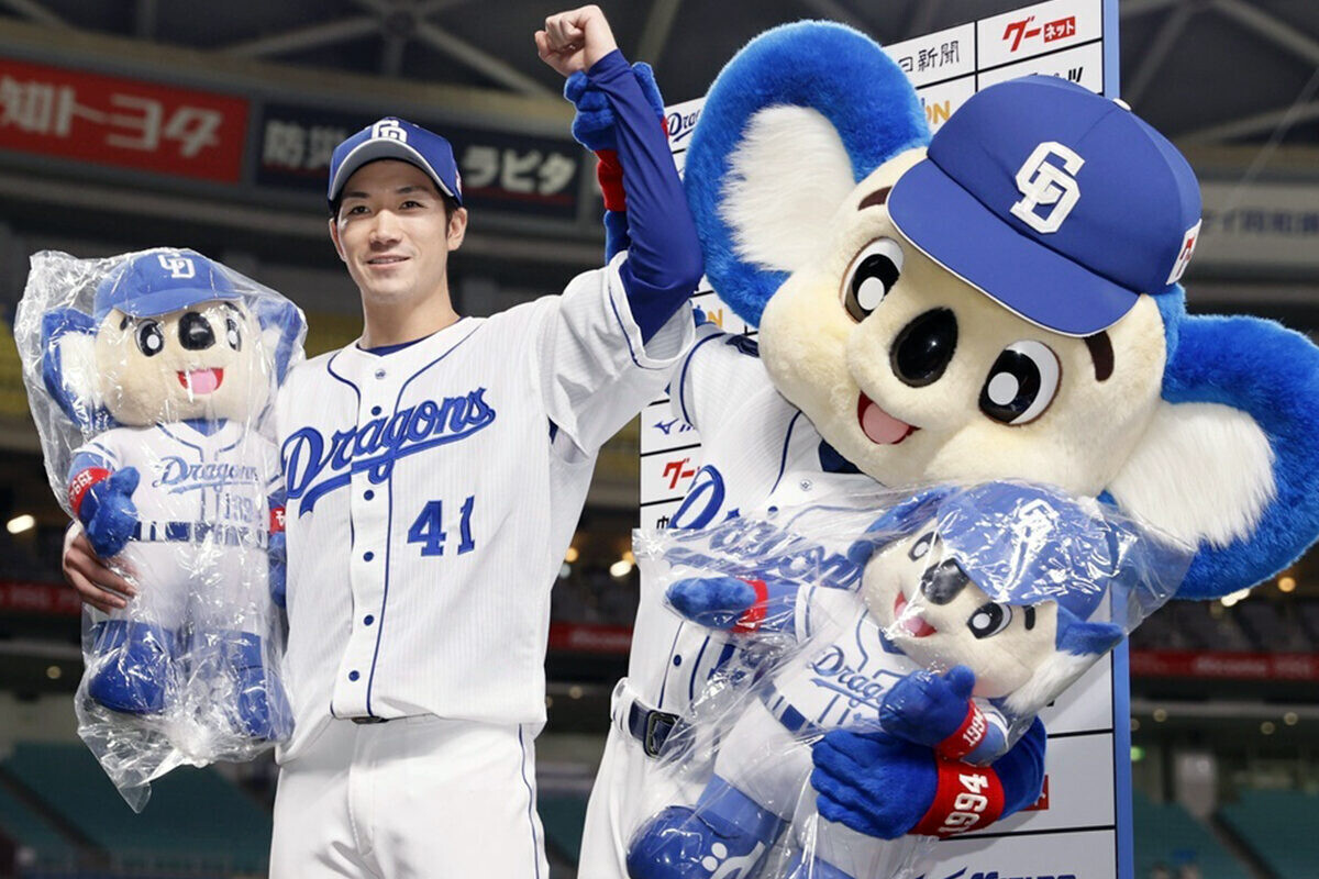 中日・勝野昌慶 (C) Kyodo News