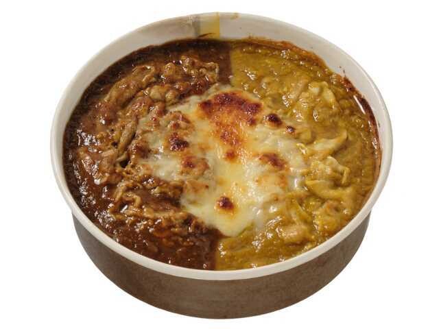 「欲張り2種のカレードリア ビーフ&ポーク」(537円)