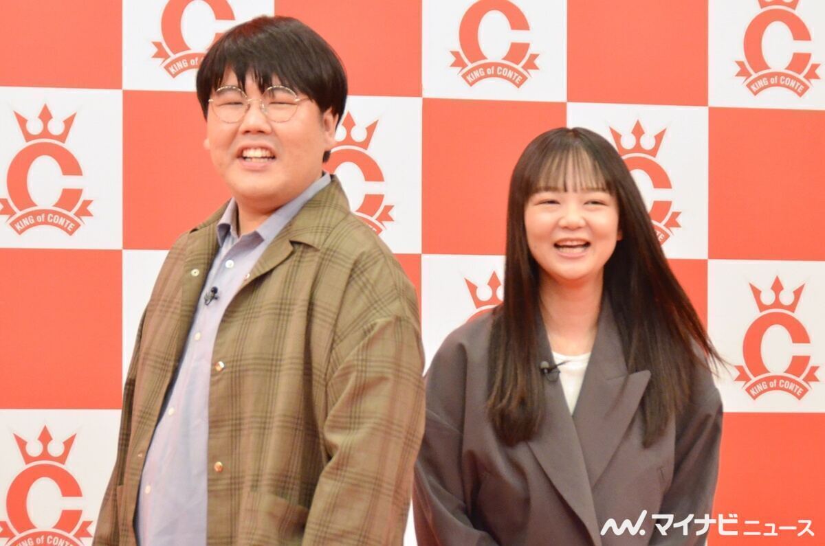 『キングオブコント2025』エントリー記者会見に出席したお笑いコンビ・蛙亭(中野周平、イワクラ)