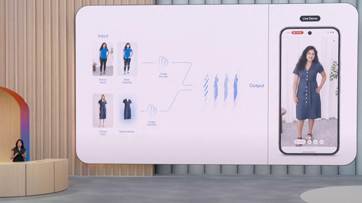 AI Modeのバーチャル試着