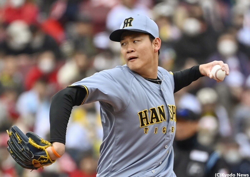 阪神・及川雅貴 (C)Kyodo News