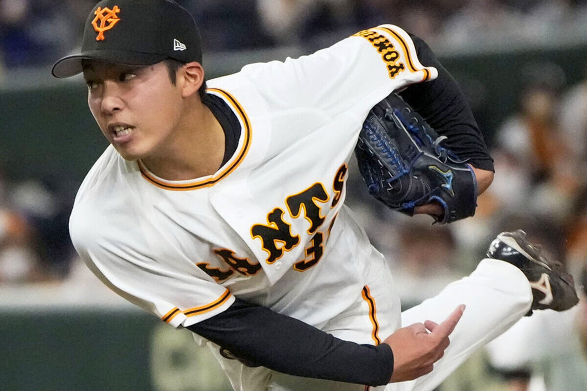 巨人・赤星優志 (C) Kyodo News