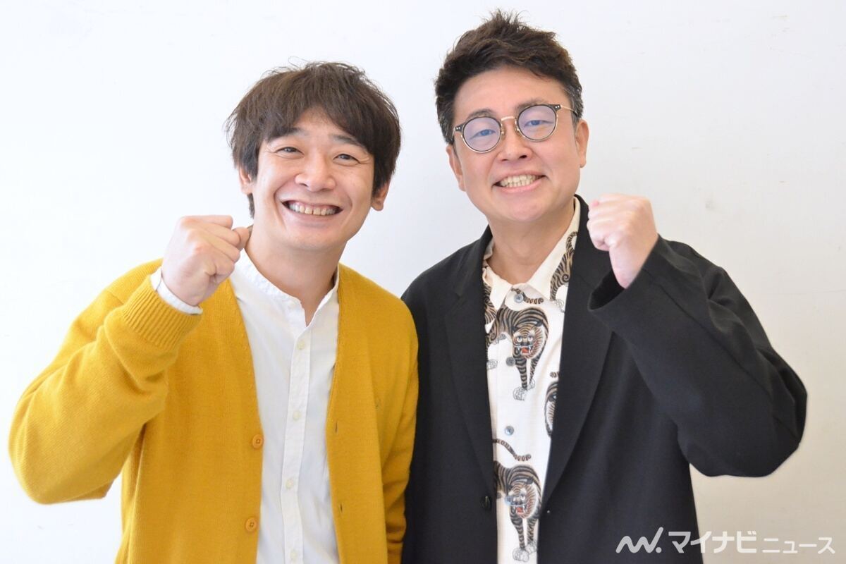 お笑いコンビ・銀シャリの鰻和弘（左）と橋本直