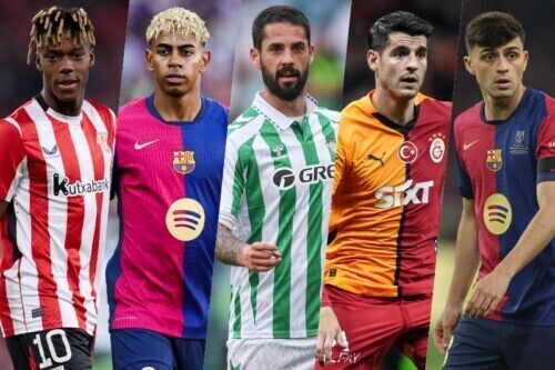 スペイン代表に選出された選手たち [写真]=Getty Images