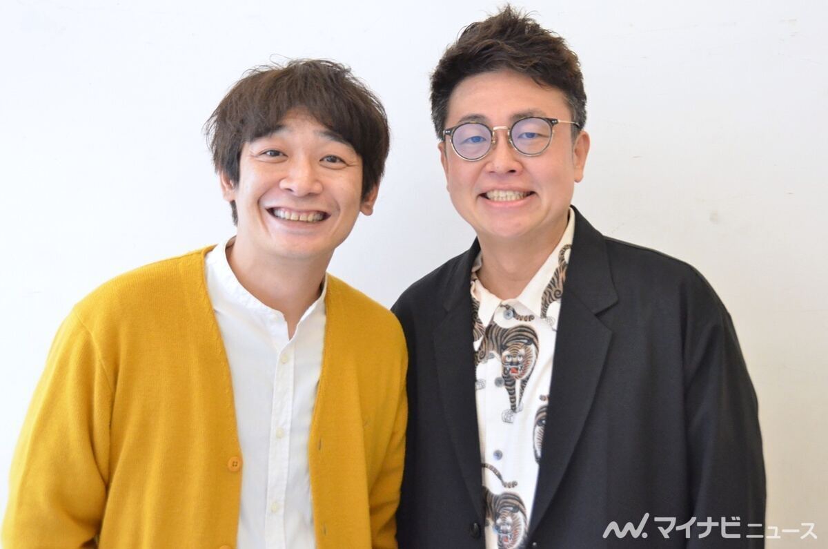 お笑いコンビ・銀シャリの鰻和弘（左）と橋本直