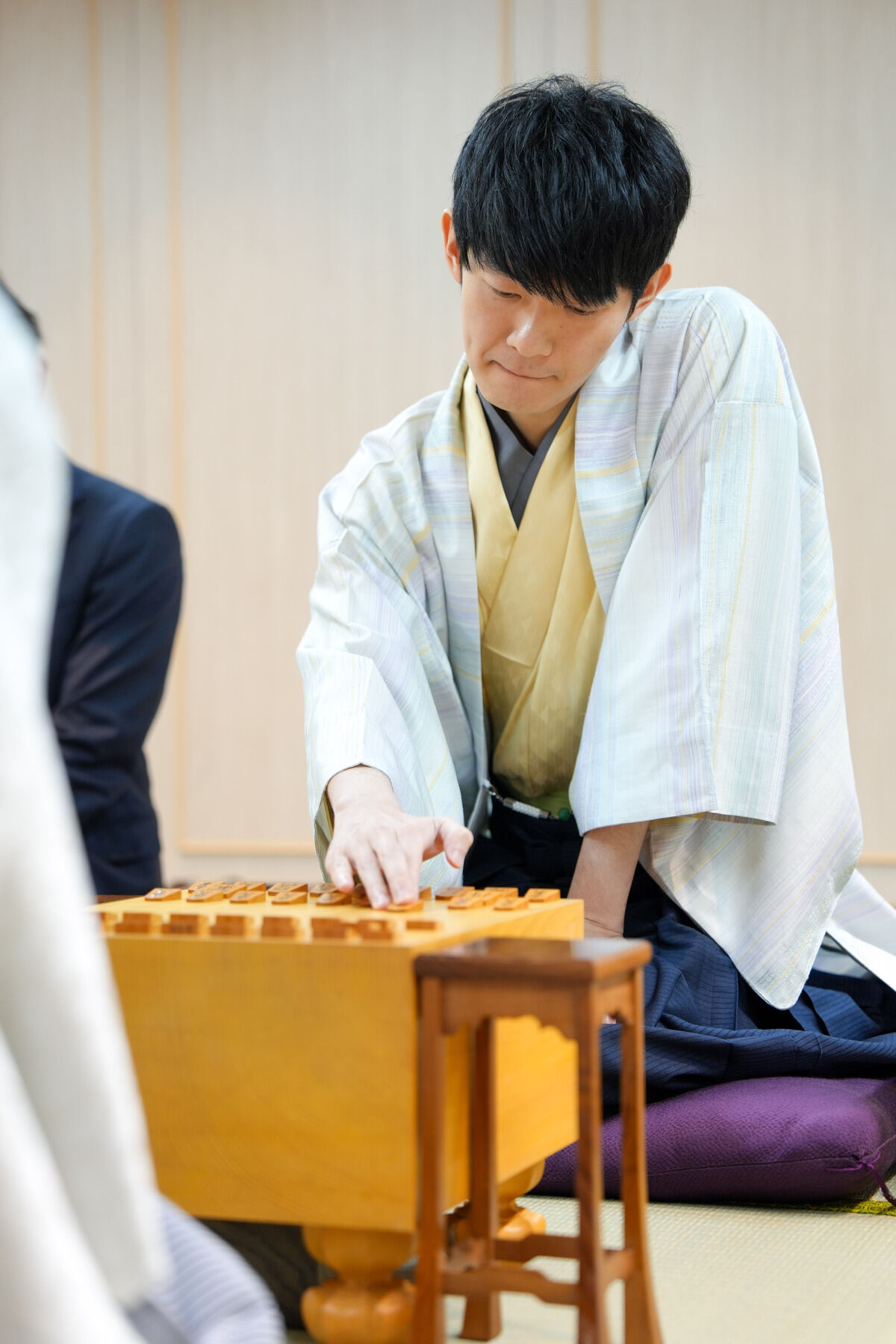 斎藤八段は第５局に向けて「変わらず平常心で臨めるように」と静かに意気込みを語った（提供：日本将棋連盟）