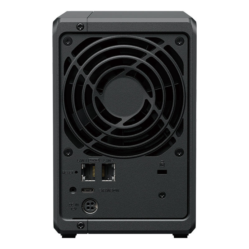「DS725＋」の背面