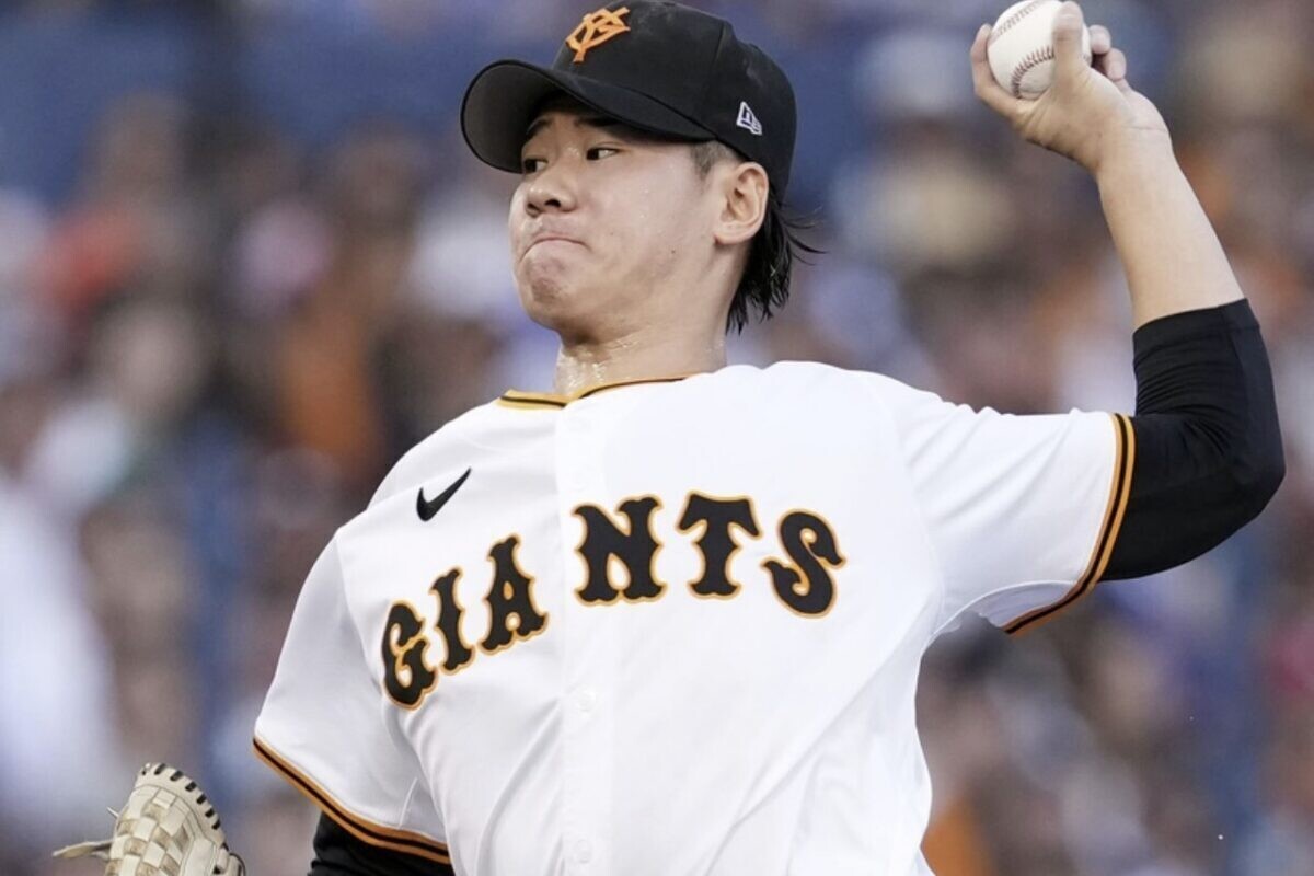 巨人・井上温大(C)Kyodo News