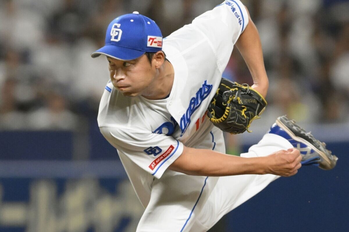 中日・岩嵜翔 (C)Kyodo News