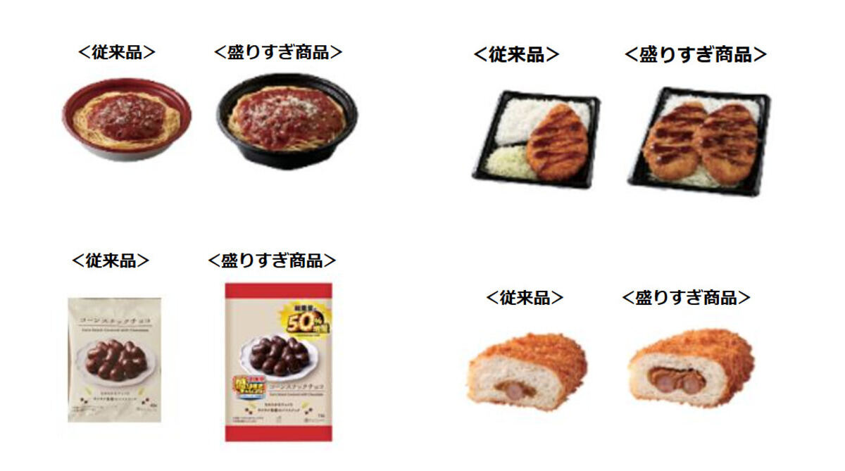 ローソン「盛りすぎチャレンジ」6/16〜6/17発売商品一例
