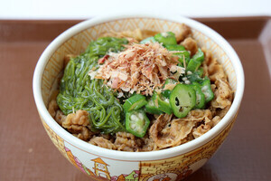 【実食レポ】ネバネバ&シャキシャキ食感と出汁の風味が最高! すき家「めかぶオクラ牛丼」を食べてみた