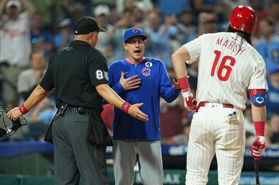 2試合連続の退場処分が下されたカブスのクレイグ・カウンセル監督(写真=GettyImages)