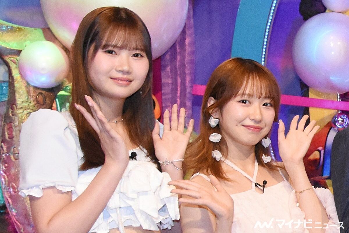 モーニング娘。’25の岡村ほまれ(左)と野中美希