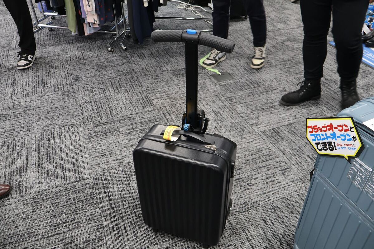 表面からの見た目は一般的なスーツケースに見えるが……