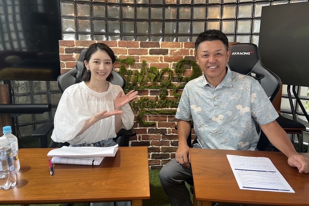 坂本麻子さん（左）と谷繁元信さん（右）（提供＝株式会社Flying B Entertainment）