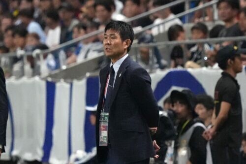 日本代表を率いる森保一監督（撮影は6月のW杯最終予選） [写真]＝Getty Images