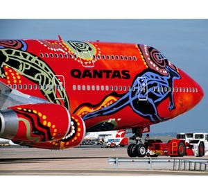この航空会社の飛行機が見たい! 第3回 世界を跳ね回るカンガルー。豪州の文化を伝える大胆な配色も- カンタス