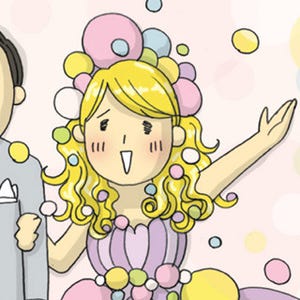 1コマ漫画 日本列島あるあるツアー 第37回 香川県の結婚式はカラフルパーティー!?