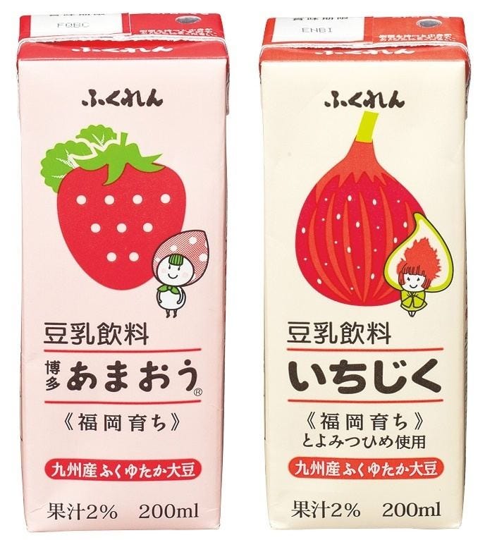 ついに再販開始 豆乳でつくったのむ豆乳ヨーグルト博多あまおう 200ml×24本 ふくれ