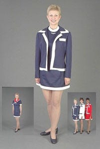 正規 デルタ アメリカン 航空 制服 上下セット スチュワーデス 飛行機