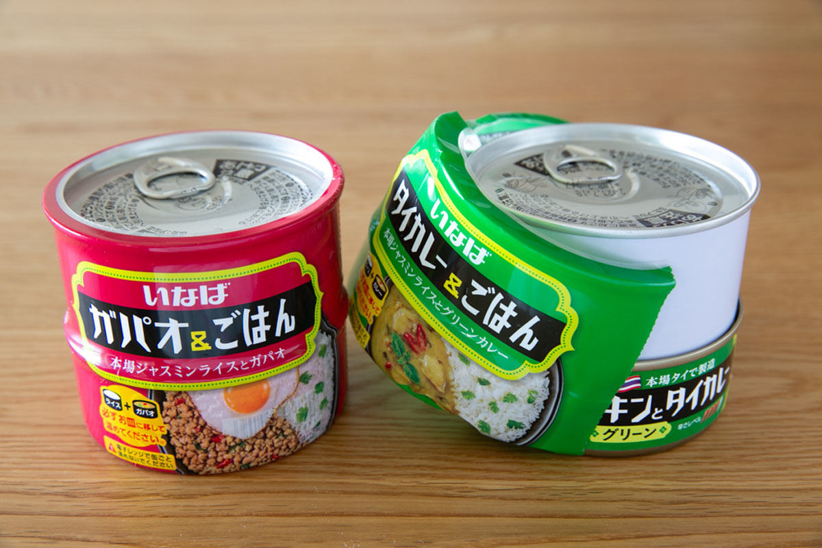 いなば食品/ガパオ&ごはん タイカレー&ごはん 各440円(希望小売価格)