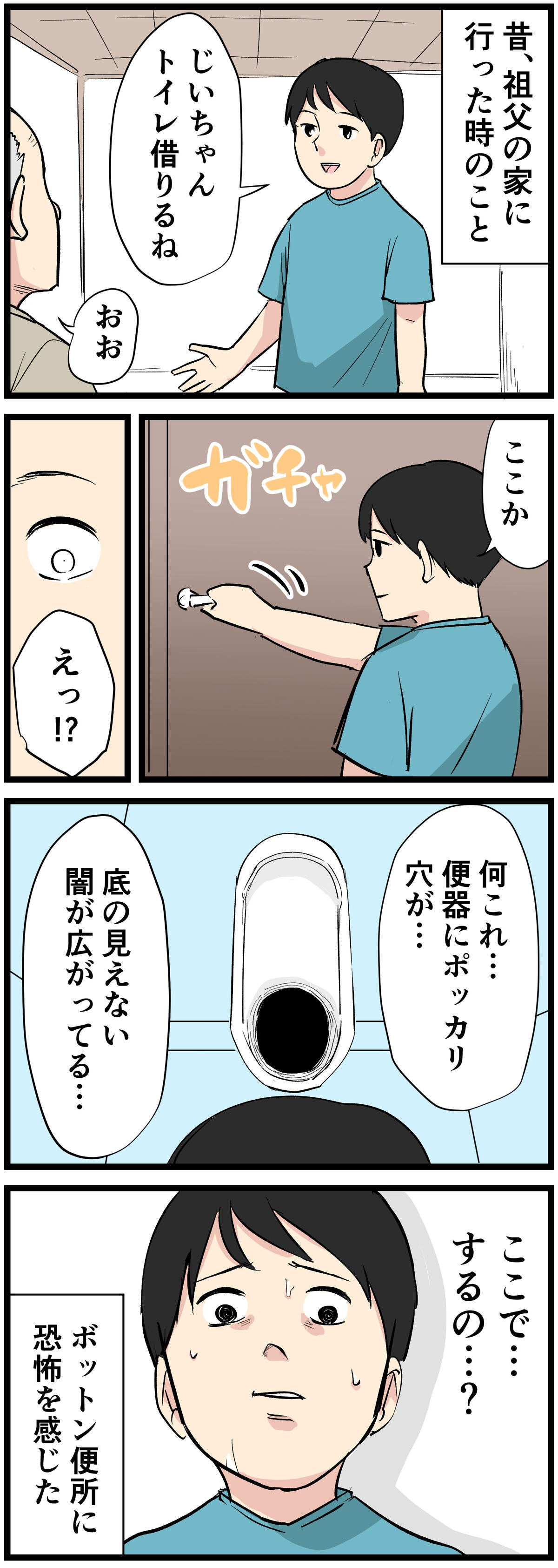 田舎あるある 26 【漫画】ぼっとんトイレに恐怖を感じた マイナビニュース