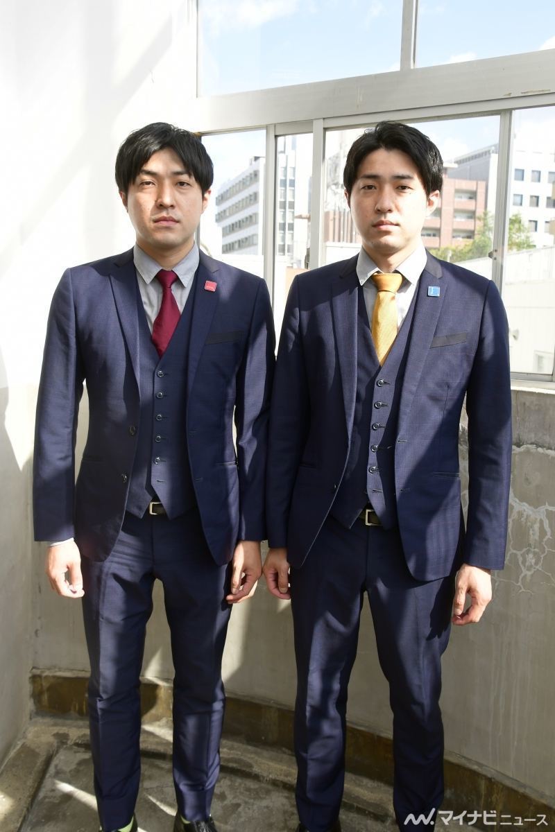 お笑いコンビ・ダイタクの吉本大(左)と吉本拓