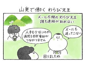 本日の秘書バナ 第247回 山奥で働くわらび先生