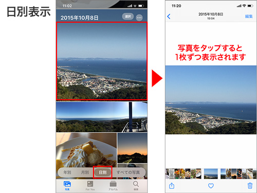 Iphone基本の き 368 Ios 13の新機能 写真 に溜めた思い出を見つけよう マイナビニュース