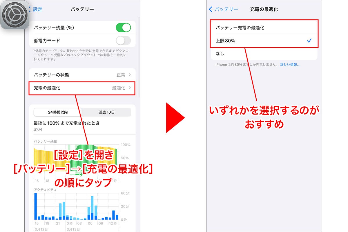 iOS 17.4で充放電回数が見やすく - iPhone 15シリーズのバッテリー関連機能おさらい - iPhone基本の「き」(595) |  マイナビニュース