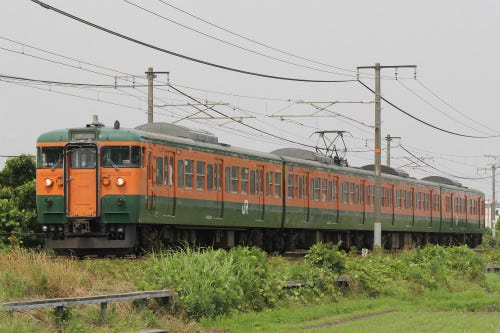 JR西日本の車両・列車(11) 湘南色の4両編成、115系A13編成が山陽本線に