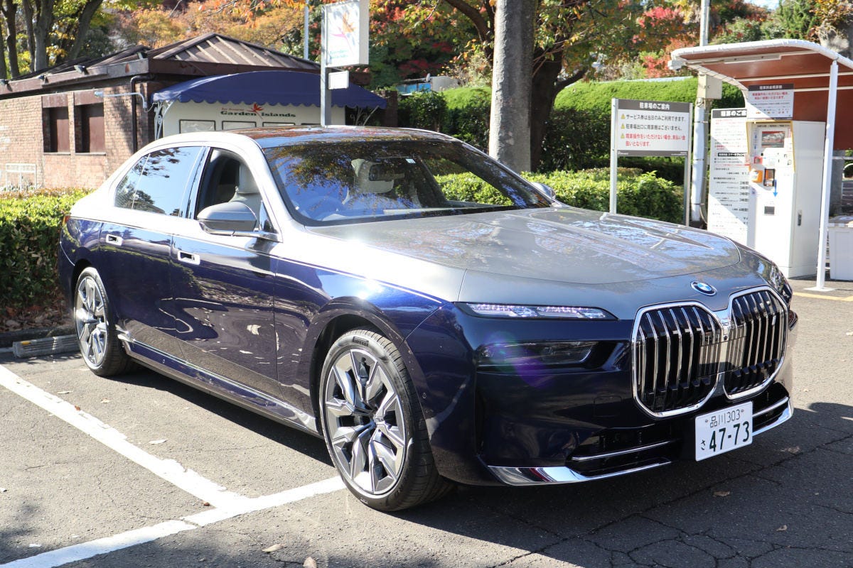 Bmwの超豪華ev I7 に乗った 車体は長いが駐車に不安なし 紙ドライバーfのへなちょこ試乗日記 18 マイナビニュース