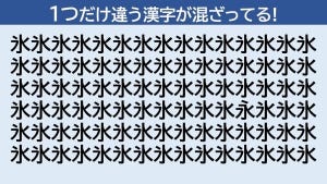 脳トレクイズ 第104回 1つだけ隠れている「永」はどーこだ? - 初級問題!