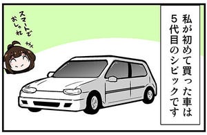 くるるととほほの クルマの思い出 語りまショー! 第3回 【漫画】ホンダの5代目「シビック」で3日連続車中泊?