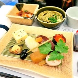 機内食図鑑 第14回 ルフトハンザ航空の和食--プレエコはご飯モリモリ、ビジネスは握り寿司から
