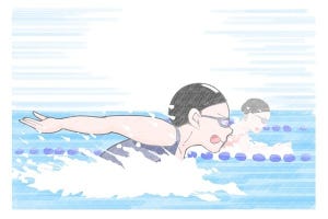 東京2020オリンピック・33競技の見どころとルールをイラストで予習! 第1回 競泳・飛込・水球・アーティスティックスイミングと盛りだくさんの「水泳」