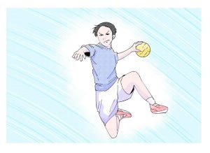 東京2020オリンピック・33競技の見どころとルールをイラストで予習! 第15回 走る・跳ぶ・投げる、スポーツの3大要素が揃う「ハンドボール」