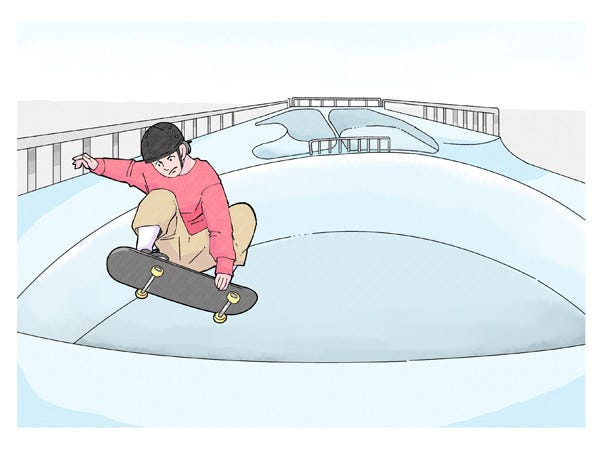 東京オリンピック 33競技の見どころとルールをイラストで予習 23 独創的なトリックと駆け上がるスリル スケートボード マイナビニュース