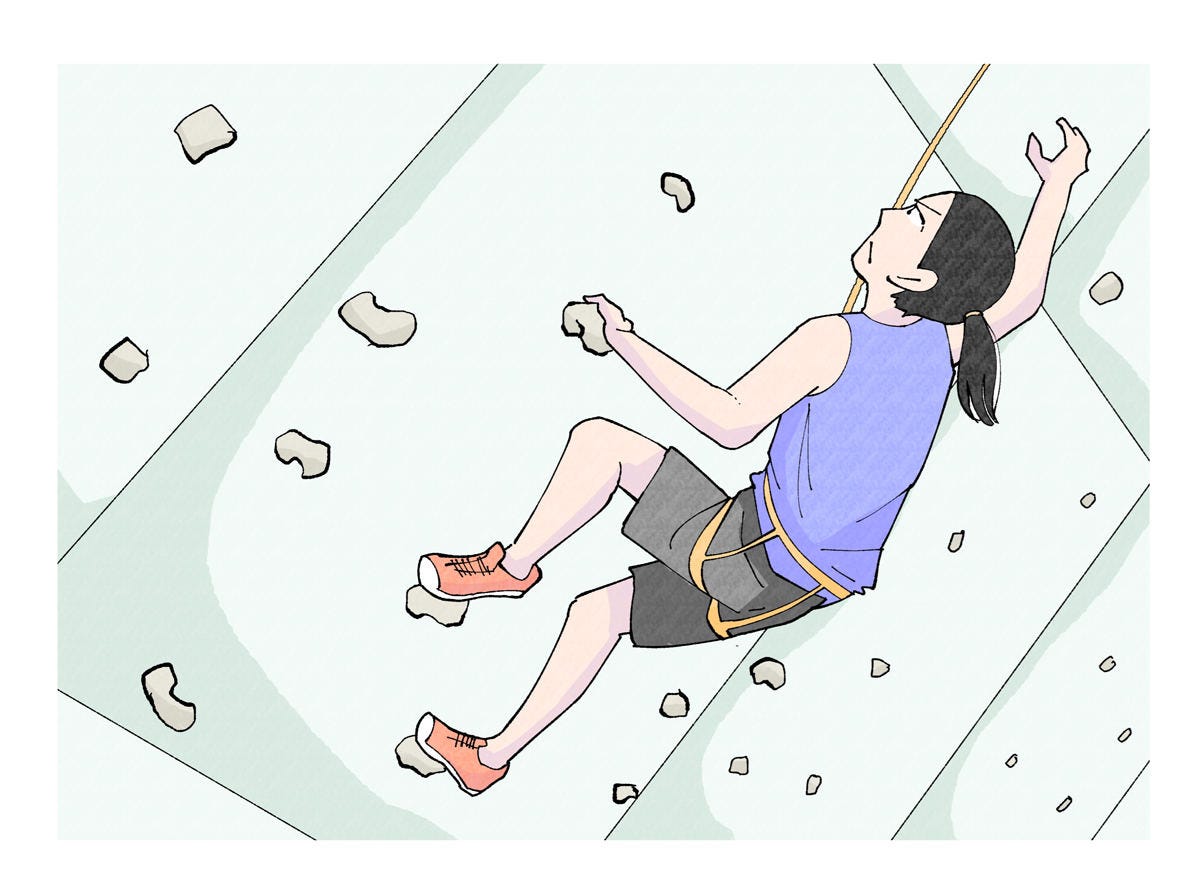 東京2020オリンピック 33競技の見どころとルールをイラストで予習 24 高くそり立つ壁に 自身の体ひとつで挑む選手達 スポーツクライミング マイナビニュース