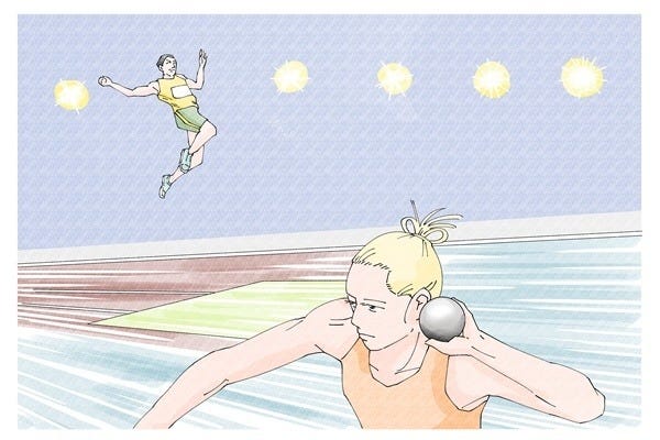東京オリンピック 33競技の見どころとルールをイラストで予習 3 誰よりも速く 高く 遠く 走 跳 投の最高峰を決める 陸上競技 1 マイナビニュース