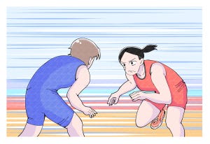 東京2020オリンピック・33競技の見どころとルールをイラストで予習! 第32回 体一つで戦う格闘技、相手をマットに沈めて最強を勝ち取れ -「レスリング」