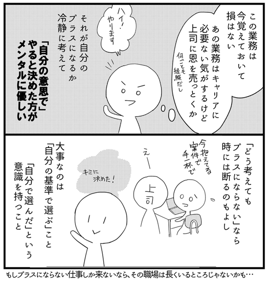 漫画連載「会社につぶされないために」のワンシーン
