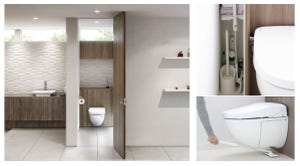INAX「フロート トイレ」がモデルチェンジ、床浮き便器でトイレ空間がすっきりと