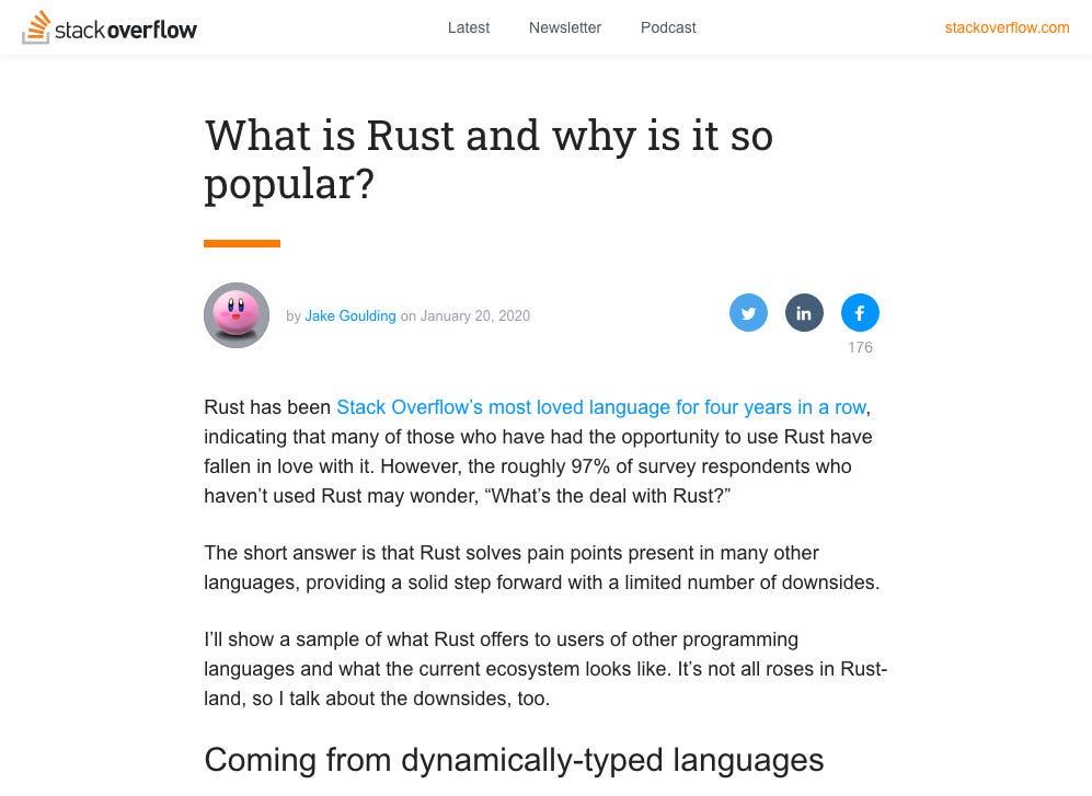 ゼロからはじめるプログラミング言語rust 3 他のプログラミング言語