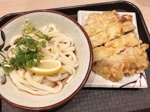 立ち食いそば散歩 122 グルメの街 蒲田の うどん038 で ジャンボとり天ぶっかけ を食す マイナビニュース