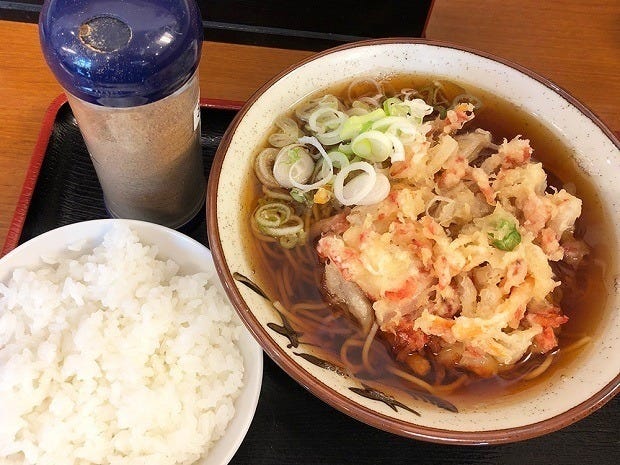 立ち食いそば散歩 161 神谷町 そばよし で かきあげそば と名物の おかかごはん を堪能 マイナビニュース